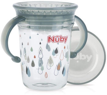 Nuby 360&deg; Wonder Cup mit Handgriffen 240 ml grey