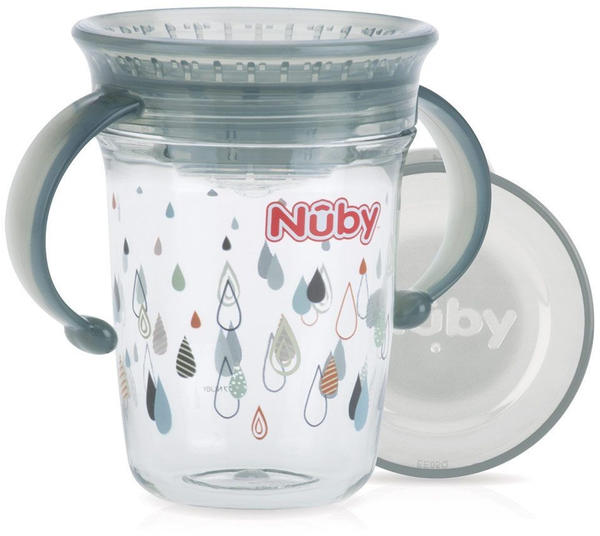 Nuby 360° Wonder Cup mit Handgriffen 240 ml grey