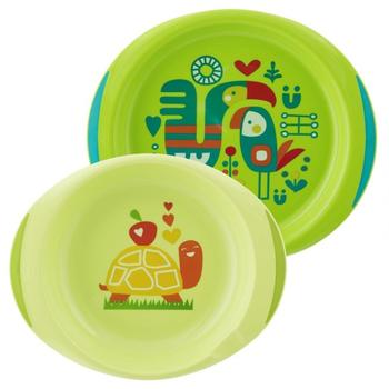 Chicco Baby Dish Set 12m+ (2 pcs.) Green
