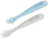 Béaba Set of 2 1st stage silicone spoons blue
