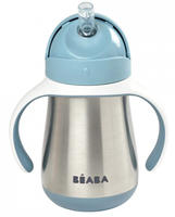B&eacute;aba BA913481, B&eacute;aba Beaba Strohhalmtasse Inox (BA913481) Blau