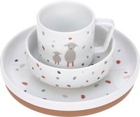 L&Auml;SSIG Kindergeschirr-Set "Tiny Farmer, Sheep/Goose" rutschfest