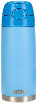 Nuby Pastellfarbener Thermosbecher aus Edelstahl 300 ml blau