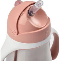 Beaba 913482, Beaba Strohhalmbecher Edelstahl - Old Pink - Gr. 250 ml