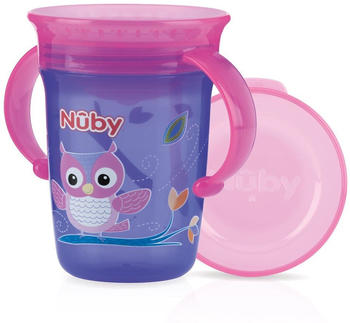 Nuby 360° Wonder Cup mit Handgriffen 240 ml owl