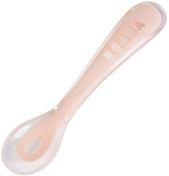 Béaba 2nd stage silicone spoons pink