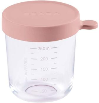 Béaba Glass storage jar 250 ml pink