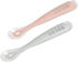 Béaba Set of 2 1st stage silicone spoons pink