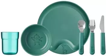 Rosti Mepal Kindergeschirrset Mio deep turqoise