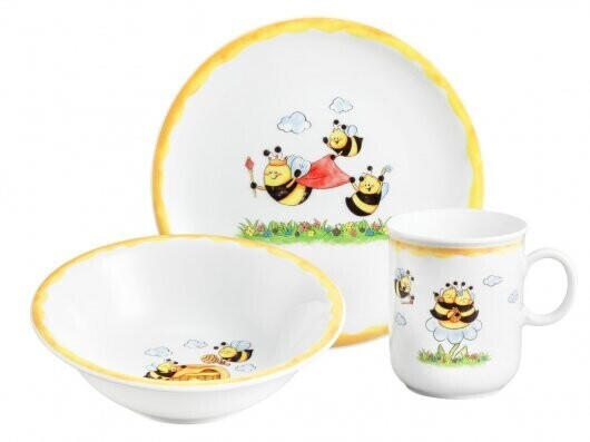 Seltmann Weiden Kinder-Set 3tlg Fleißige Bienen