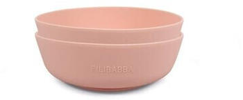 Filibabba Schüssel aus Silikon 2er-Pack Peach