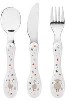 L&auml;ssig 1210073841, L&auml;ssig 3-tlg. Besteck-Set weiss
