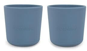 Filibabba Becher aus Silikon 2er-Pack Powder Blue