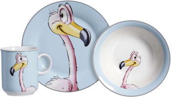Ritzenhoff & Breker Kindergeschirr 3er Set Happy Flo Flamingo
