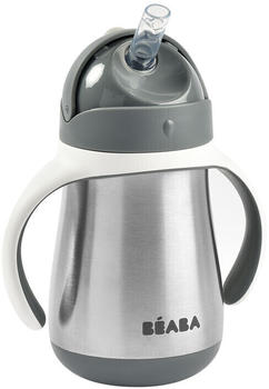 Béaba Stainless steel learning cup 250 ml mineral grey