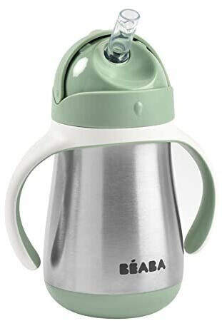 Béaba Stainless steel learning cup 250 ml sage green