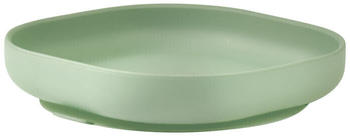 Beaba Silicon plate with suction cup sage green