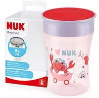 NUK Trinklernbecher Magic Cup 360&deg;-Trinkrand 230ml rot