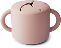 Mushie Baby Snack Cup Tasse f&uuml;r die Zwischenmahlzeit Blush 1 St., Grundpreis:...