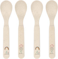 L&auml;ssig 1310067964, L&auml;ssig 4er-Pack L&ouml;ffel mit Zellulose beige