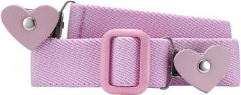 Playshoes Elastischer Kindergürtel mit Clips in Herzform (601230) rosa