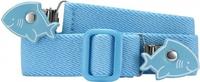 Playshoes Elastischer Kindergürtel mit Clips in Haiform (601220) blau
