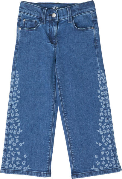 S.Oliver Girl Jeans Regular Fit Mid Rise Wide Leg Reg (2122112.57Z2) blue