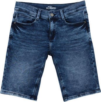 S.Oliver Boys Jeans-Bermuda Seattle Regular Fit Mid Rise Slim Leg Big (2128292.57Z6) blue