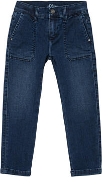 S.Oliver Boys Pelle: Jeans mit verstellbarem Bund Reg (2132130.56Z2) blue