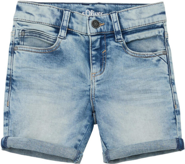 S.Oliver Girl Jeans-Bermuda Brad Slim Fit Mid Rise Slim Leg Reg (2129739.54Z1) blue