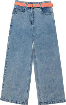 S.Oliver Girl Jeans-Culotte Regular Fit High Rise Wide Leg Reg (2127813.56Z7) blue