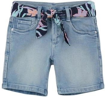 S.Oliver Jeans-Bermuda Loose Fit Super High Rise Wide Leg Bindegürtel (2143060) blue