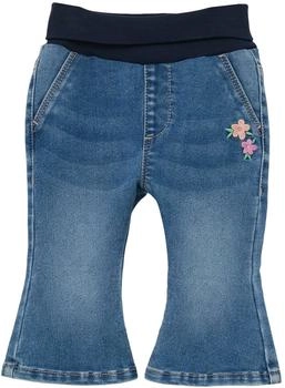 S.Oliver Jeans Regular Fit High Rise Flared Leg Elastikbund (2140073) blue