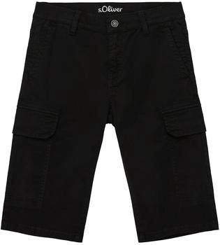 s.Oliver Regular: Bermuda mit Cargotaschen (2142742.9999) schwarz