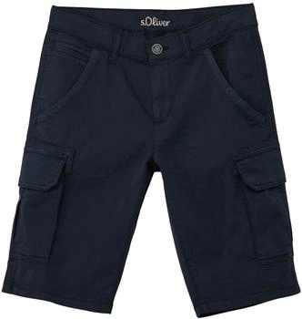 s.Oliver Kurze Bermuda mit Cargo-Taschen (2145758.5952) blau