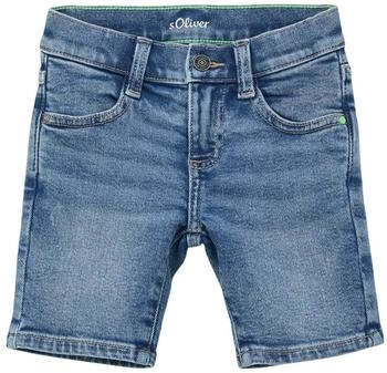 s.Oliver Bermuda-Jeans Brad Mid Rise Slim Leg (2145766.55Z6) blau
