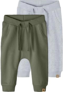 Name It Sweathose 2er Pack Nbntakki Light Grey Melange Mädchen Junge (13212948) light grey