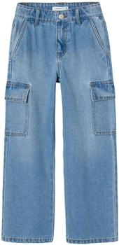 Name It Nkfrose Hw Wide Cargo Jeans 6190 Bs Noos (13220709) light blue denim