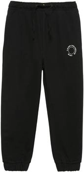 s.Oliver Unisex Jogginghose aus Sweat mit kleinem Print-Detail schwarz 2160634.9999.