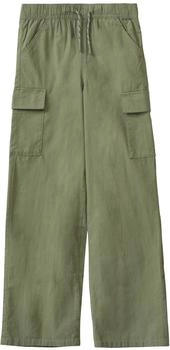 s.Oliver Baggy-Hose in Leinen-Optik im Relaxed Fit Grün 2165901.7807.
