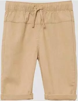 s.Oliver Lockere Baumwollhose in Leinenoptik braun 2164796.8406.
