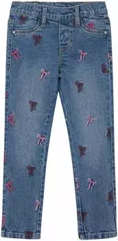 s.Oliver Jeans Treggings / Skinny Fit / Mid Rise / Skinny Leg / mit Stickerei / blau 2150031.55Z3.