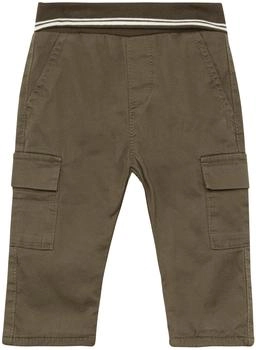 s.Oliver Gefütterte Twill-Hose mit Cargotaschen braun 2156105.8810.