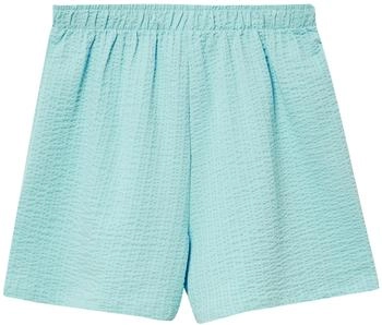 s.Oliver Strukturierte Shorts mit hohem Bund / türkis 2165034.6115.