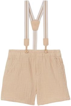 s.Oliver Musselin-Shorts mit abnehmbaren Hosenträgern Beige 2166075.8140.