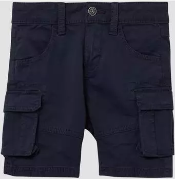 s.Oliver Bermuda Brad / Slim Fit / Mid Rise / Slim Leg / Cargo-Taschen / blau 2164867.5952.
