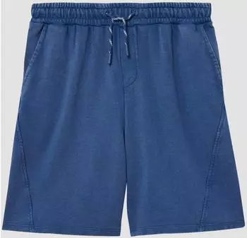 s.Oliver Gewaschene Sweat-Bermuda im Loose Fit / blau 2165548.5730.