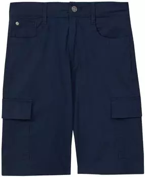 s.Oliver Cargo-Bermuda im Baggy-Style aus Baumwollstretch / blau 2165549.5952.