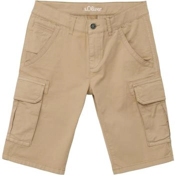 s.Oliver Kurze Bermuda mit Cargo-Taschen / Beige 2145758.8195.