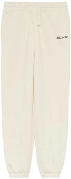 s.Oliver Unisex Jogginghose aus Sweat mit Print-Detail Beige 2160636.0805.